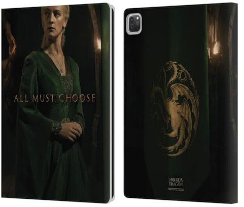 Head Case Designs Licenza Ufficiale House of The Dragon: Television Series Helaena Targaryen Stagione 2 Key Art Custodia Portafoglio in Pelle Compatibile con Apple iPad PRO 12.9 2020/2021/2022