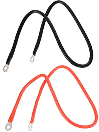 Mikikit Câbles De Batterie Awg avec Bornes pour Voiture Solaire Et Câble De Batterie De pour Panneaux Solaires Et Autres Applications