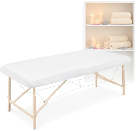 Einweg-Bettwäsche, 80 x 210 cm, 20 Stück, Massageliege, faltbar, weiße Bettlaken, Tattoo-Liege – Einweg-Bettlaken – Massage-Bettlaken – Einweg-Bettlaken