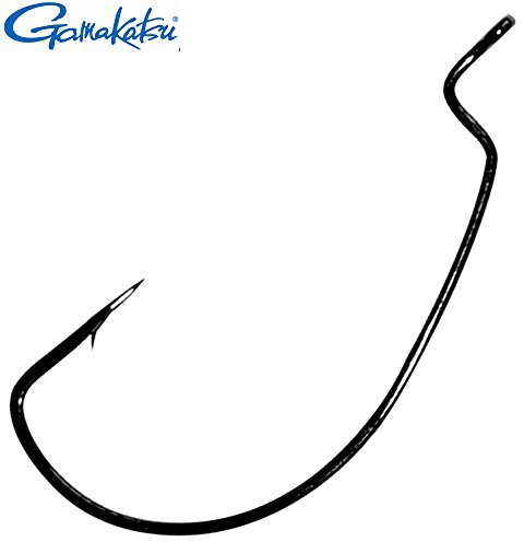 Gamakatsu Hook Worm Offset EWG NS Gr. 1/0 Haken für Shads und Twister