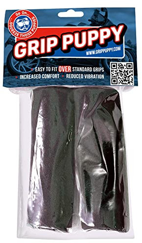 GRIP PUPPY Comfort overgrips for Motorcycles, Scooters and Cruisers. Soft Touch, Slip on, works with heated grips.