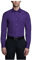 Van Heusen Dress Shirt Fitted Poplin Solid Chemise, Violet, 16.5 Neck / 36-37 Sleeve Homme