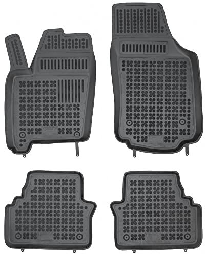 REZAW - PLAST Antirutschmatten Auto fußmatten passt für Opel Meriva I (A) 2003-2010 Kompletter Schutz für Ihr Auto bei Allen Wetterbedingungen mit perfekt passenden Anti rutsch gummimatten