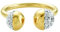 Buckley London Damen Ring Messing vergoldet mit Kristallen Messing Glänzend Kristall gelb 430070088
