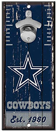 WinCraft Dallas Cowboys NFL Schild mit Flaschenöffner