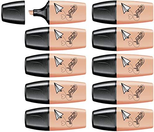 STABILO - Textmarker - BOSS MINI Pastellove - 10er Pack - cremige Pfirsichfarbe