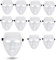 TK Gruppe Timo Klingler 12x Maske weiß - Theathermaske zum bemalen unbemalt basteln Anonymous Phantom Masken - Karneval & Fasching & Halloween - Fastnachtskostüme