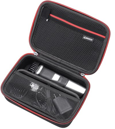 RLSOCO Case for Philips MG3720/15, MG3740/15, MG3757/15 Multigroom 3000 Series Multi-Styles Fit Trimmer for Philips MG5720/15, MG5740/15 Multigroom Series 5000 (Case Only), Black, 1 Unité (Lot de 1)