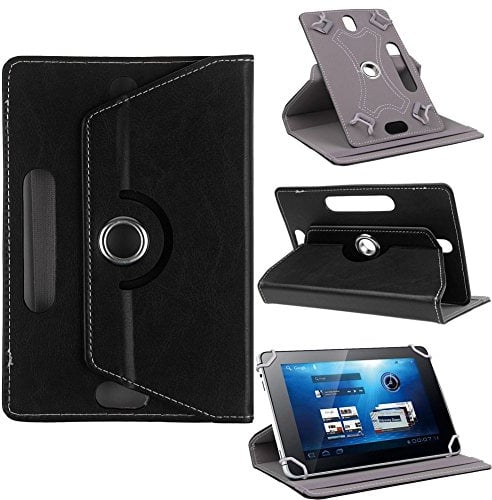 AKNICI Funda Universal Tablet 9 10 10.1 Pulgadas 360 Grados Rotación para BQ Aquaris Fusion5 TOSCIDO BEISTA LNMBBS YOTOPT DUODUOGO YUNTAB JANWIL TECLAST MEBERRY YESTEL Haehne GOODTEL LuTeyi, Negro