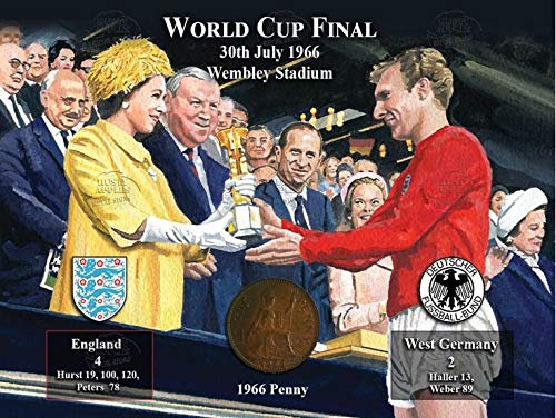 World Cup 1966 EnglandWorld Champions Original Penny Metal Info Montage