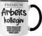 Trendation - Lieblingskollegin Premium Kollegin Lustige Tasse für Kollegin zum Geburtstag als Geschenk mit Sprüchen (Schwarz)