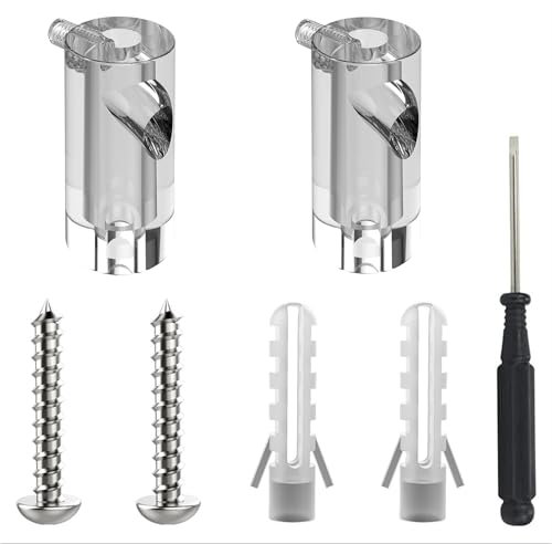 OASHISU Decentratore da Soffitto per Cavi Elettrici con fermo, Decentratore a Soffitto, Decentratore Cavo Elettrico, Decentratore Lampadario, Gancio da Soffitto o Parete, Fermacavo, 2 PZ (TRASPARENTE)