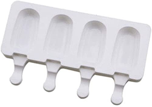 HSF 2 pz 4 cavità Gelato Stampo, stampi per Ghiaccio in Silicone Riutilizzabile, stampi per Popsicle Resistenti Fai da Te Barretta di Cioccolato del Gelato Stampi per pasticcini e Biscotti