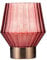 Pauleen 48243 Classy Glamour mobile Tischleuchte Glas Tischlampe Timerfunktion 6H Batterie Glaslampe ohne Kabel Rosa/Messing, Koralle
