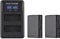 Andoer EN-EL14 Battery Charger Kit LED2-EL14 Dual Channel Camera Battery Charger Replacement for Nikon D3100 D3200 D3300 D3400 D3500 D5100 D5200 D5300 D5500 D5600 Coolpix P7000 P7100 P7700 P7800