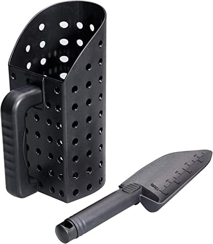 TKSE Detector de Metales Set de Accesorios, 2 Piezas Cuchara De Arena Y Pala Para Excavar Tesoros Con Mango Para Detector De Metales Subterráneos Detección Metales Búsqueda Del Tesoro Accesorios
