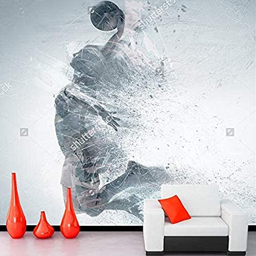 Photo Home Decor Basketball Figures Bedroom Wallpaper Wall Art Mural 3D Wallpaper Paste Living Room The Wall for Bedroom Children's Room Mural Removable Wall Posters 118X 82