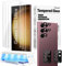 3+2 Stück Samsung Galaxy S23 Ultra Panzer Schutz Glas Schutzfolie Displayschutz 3D Gebogen 9H Folie Fingerabdruck-ID Unterstützen Kompatibel mit Handyhülle