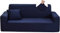Ronyes Sofabezug Elastische Stretch Spandex Stretch Sofa-Überwürfe Sofahusse für Sofa mit Armlehne Anti-Rutsch-Schaum 3 Sitzer Blau