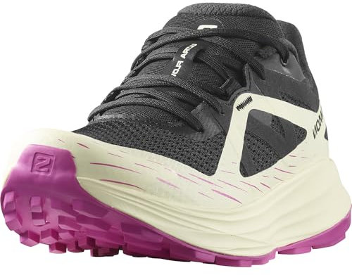 Salomon Ultra Flow Chaussures de trail pour Femme, Confort instantané, Amorti adapté à la route comme aux sentiers, Conçue pour les terrains variés, Black, 36 ⅔