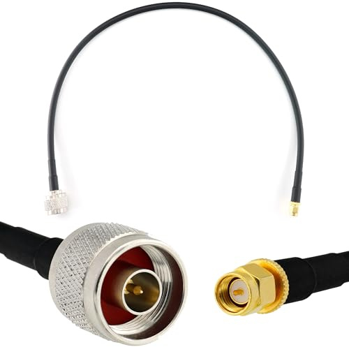 RANGEFUL 50cm SMA Stecker auf N Stecker — HF-240 (LMR 240 Äquivalent) Verlängerung Antennenkabel — für WiFi RF Antenne GSM LTE 4G 5G 6G Router Signalverstärker Lora Ham CB Funk