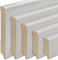 REESE | Sockelleisten | Fußleiste | Hellgrau MDF | Münchener (abgerundet) | 120mm