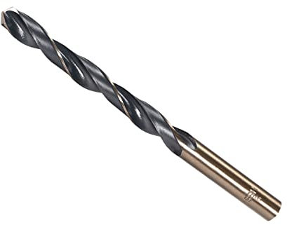 CoCud Torsion Foret Mèches, 9mm Coupe Bord, Titane & Nitrure Revêtement Haute Vitesse Acier 4341 Rond Tige - (Applications: pour Inox Acier Perçage Machine), 1-Pièce