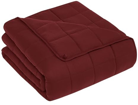 CuteKing Gewichtsdecke für Erwachsene: Gewichtsdecke mit hochwertigen Glasperlen – atmungsaktive, schwere Decke für bequemen Schlaf – dicke Decke für Erwachsene für alle Jahreszeiten (9 kg, 152,4 x