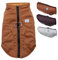 FANSU Hundemantel für Großer Hunde, 5-30KG Warme Hundejacke Winter Haustier Jacke Wattierte Kleidung (L, Braun)