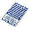 8pcs Waterproof Warning Security Stickers Monitored Alarm System Self Adhesive Warning Security Stickers, Alarm Warning Security Stickers Signs for Shop Home(Blue + White)