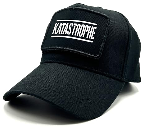 Herzbotschaft Baseball Cap mit Spruch auf Patch | KATASTROPHE | Farbwahl | Unisex Baseball Mütze | hochwertiger Druck | OneSize durch verstellbaren Klipp-Verschluss |