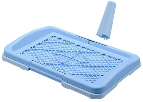 F Fityle Toilette per Cani Toilette per Cuccioli Griglie in Rete Vassoio per pipì per Cuccioli Orinatoio Vassoio per vasino per Cani Padella per, Azzurro