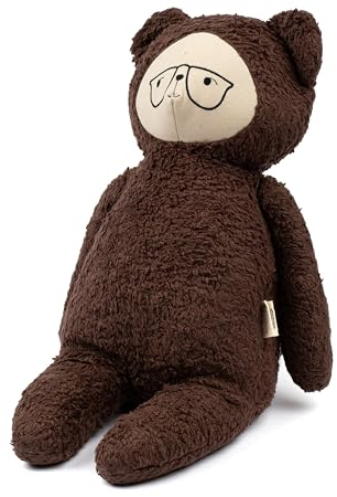 Fabelab Teddybär Groß | Kuscheltier Aus 100% Bio-baumwollmaterial | Plüschtiere Bestehen Aus Einer Mischung Aus Maisfasern Und Recyceltem Polyester | Kann In Der Waschmaschine Verwendet Werden