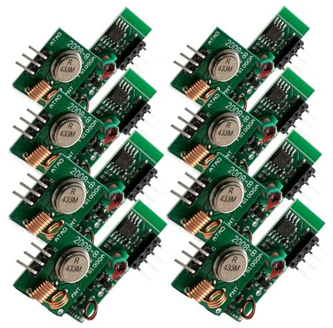 Kit di trasmissione e ricevitore 433M ad alta frequenza Super rigenerativo modulo ricevitore per rilevatori di intrusione per Arduino e Raspberry Pi con modulo di trasmissione wireless