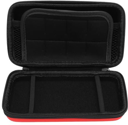 Custodia da Trasporto per Console di Gioco, Guscio Rigido Protettivo per Console di Gioco EVA a 8 Slot per il NUOVO 2DS XL per 2DS LL per il NUOVO 3DS, Custodia da Viaggio (rosso)