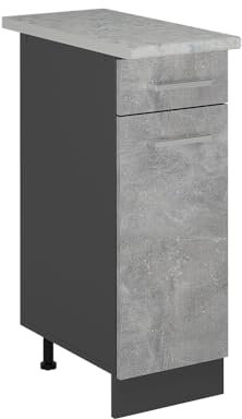 Vicco Mueble bajo de Cocina R-Line, Hormigón, 30 cm ET Mármol