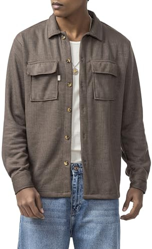 Redbridge by Spruce - Overshirt mit Strukturstoff Lässiges Hemd Oversized für Freizeit und Streetwear
