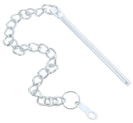 Totority Outdoor Umbrella Pin Chain Replacement Part 7.87 Inch Steel Fixing Strap for Patio Garden Umbrellas Support and Stability