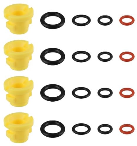 Yuio 20pcs Pressure Washer O-Ring Nozzle Set for Karcher K2 K3 K4 K5 K6 K7 Hose Nozzle, O Ring Seal 2.640-729.0 Rubber for Karcher Lance Hose Nozzle Spare Replacements, Cleaning Tools Accessories