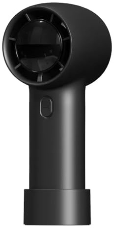 Fegtrtyoa Fan Portable 3000mAh USB Rechargeable Electric Fan Bladeless Air Cooler Fan Black