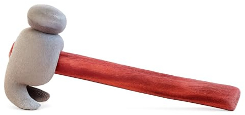 AQCQDQ Kuscheltier Chaxt, Lustige Plüschtiere, Plüschaxt Plüsch Kreative Streichspielzeuge, für Party Dekoration Spielzeugaxt Halloween-Requisiten Stützaxt (40 cm,Hammer)