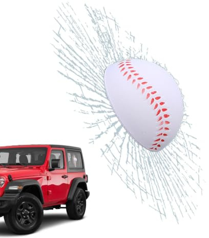 Tennisball Aufkleber - Auto Glasbruch Sticker | 3D Effekt Fensterdekoration, Witziger Scherzaufkleber für Autos mit Smash Optik, Kreative Lustige Geschenkidee für Limousinen SUVs Fahrzeugstyling Liebh