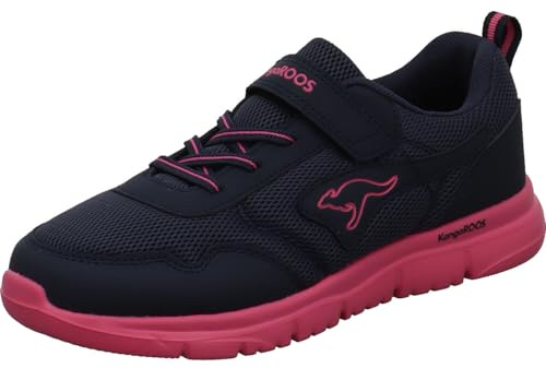 KangaROOS K-ETK Possum EV Kinder Sneaker für Mädchen in Blau mit Pink, für Schule und Alltag. blau Gr. 40