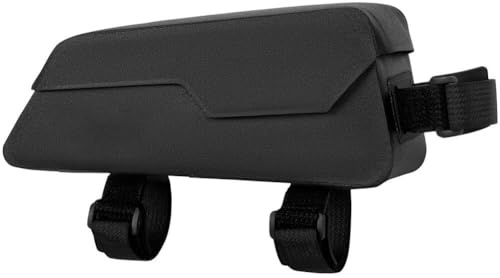 Violiica Fahrrad Oberrohrtasche, 1L Große Kapazität Wasserdicht Magnetverschluss Radtasche für Rennrad und Mountainbike, Schwarz