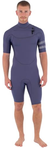 Hurley 2026 Air Herren Neoprenanzug, 2/2 mm Brust-Reißverschluss, Shorty – Destroyer