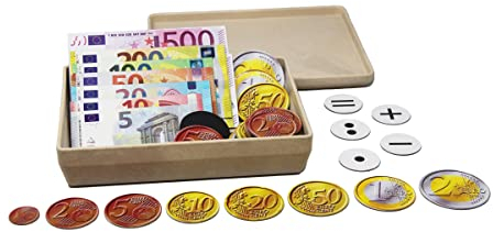 WISSNER 80632 aktiv lernen - Magnetisches Euro Spielgeld zum Rechnen 100 Teile