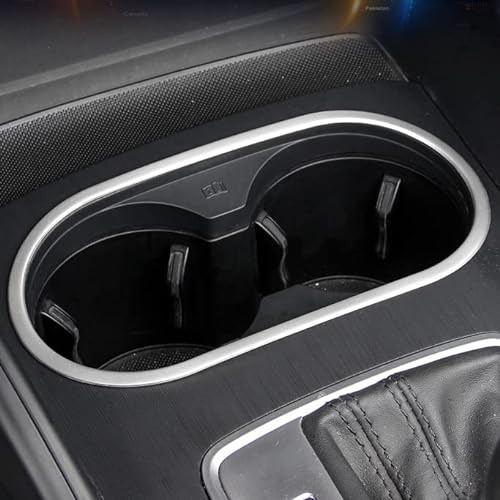 für A3 8V 2012-2019 Interieur Mittelkonsole Getränkehalter Dekor Cover Edelstahl 1 Stück
