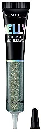 Rimmel London Jelly Glitter Gel, Water Based Bounty Formula with Easy Application and Shimmering Touch, 300 Long Island (Bronze), 11 ml