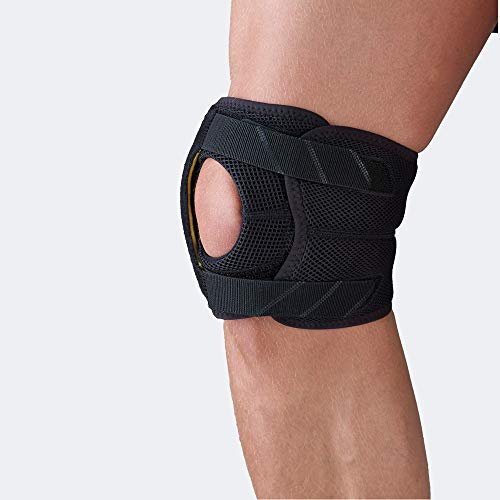 28055 ActiveX Ginocchiera avvolgente corta con pressore rotuleo mediale/laterale (M circ centro ginocchio 36-42 cm)