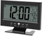 Tischuhr mit Halterung LCD Digital Sound Control Wecker mit großem Display Zeit/Kalender/Woche/Temperatur Anzeige Snooze-Büro 14.5 x 11.2cm (schwarz)